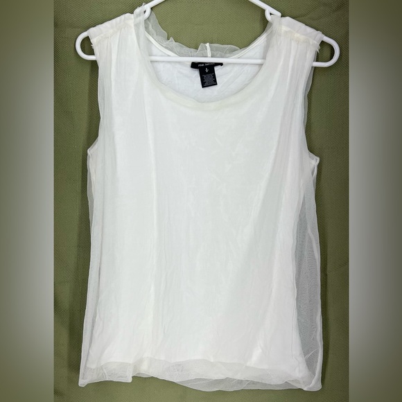 Pink Tartan White Tank Top - Picture 1 of 6